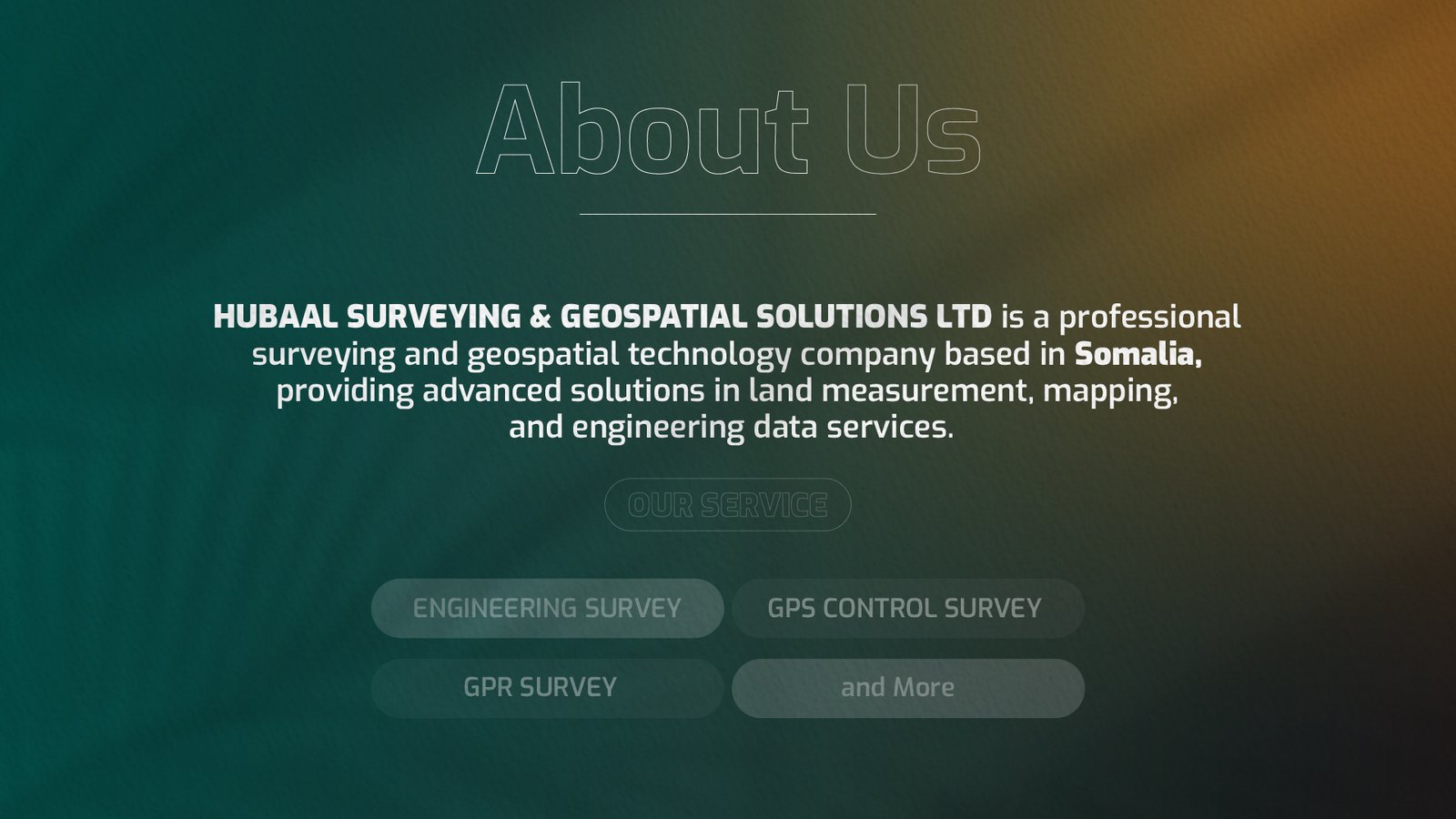 𝐇𝐮𝐛𝐚𝐚𝐥 𝐒𝐮𝐫𝐯𝐞𝐲𝐢𝐧𝐠 & 𝐆𝐞𝐨𝐬𝐩𝐚𝐭𝐢𝐚𝐥 𝐒𝐨𝐥𝐮𝐭𝐢𝐨𝐧𝐬 𝐋𝐭𝐝